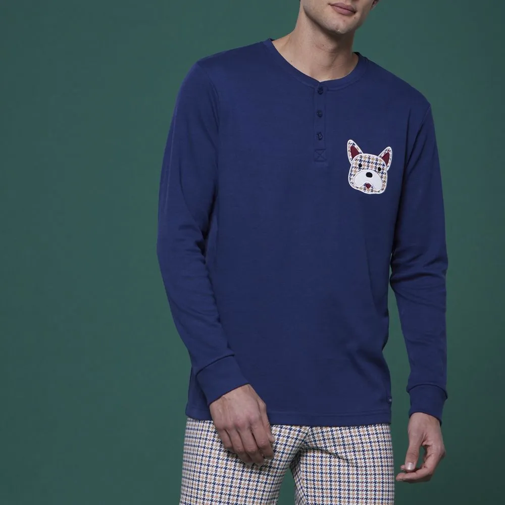 pigiama da uomo caldo cotone fc2538as bigghi noi di notte 
