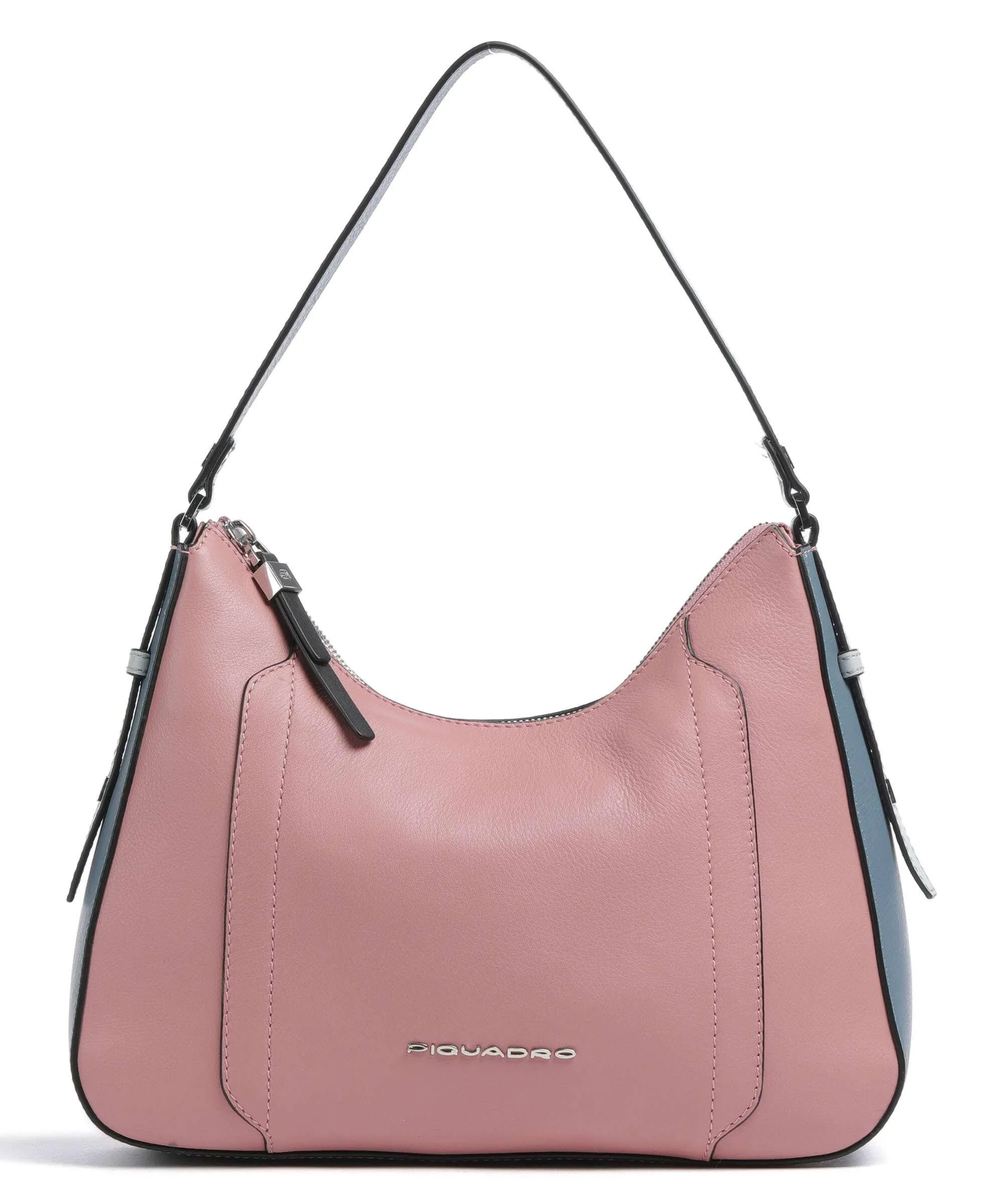  Piquadro Circle Borsa a spalla pelle di vacchetta finemente grana rosa  