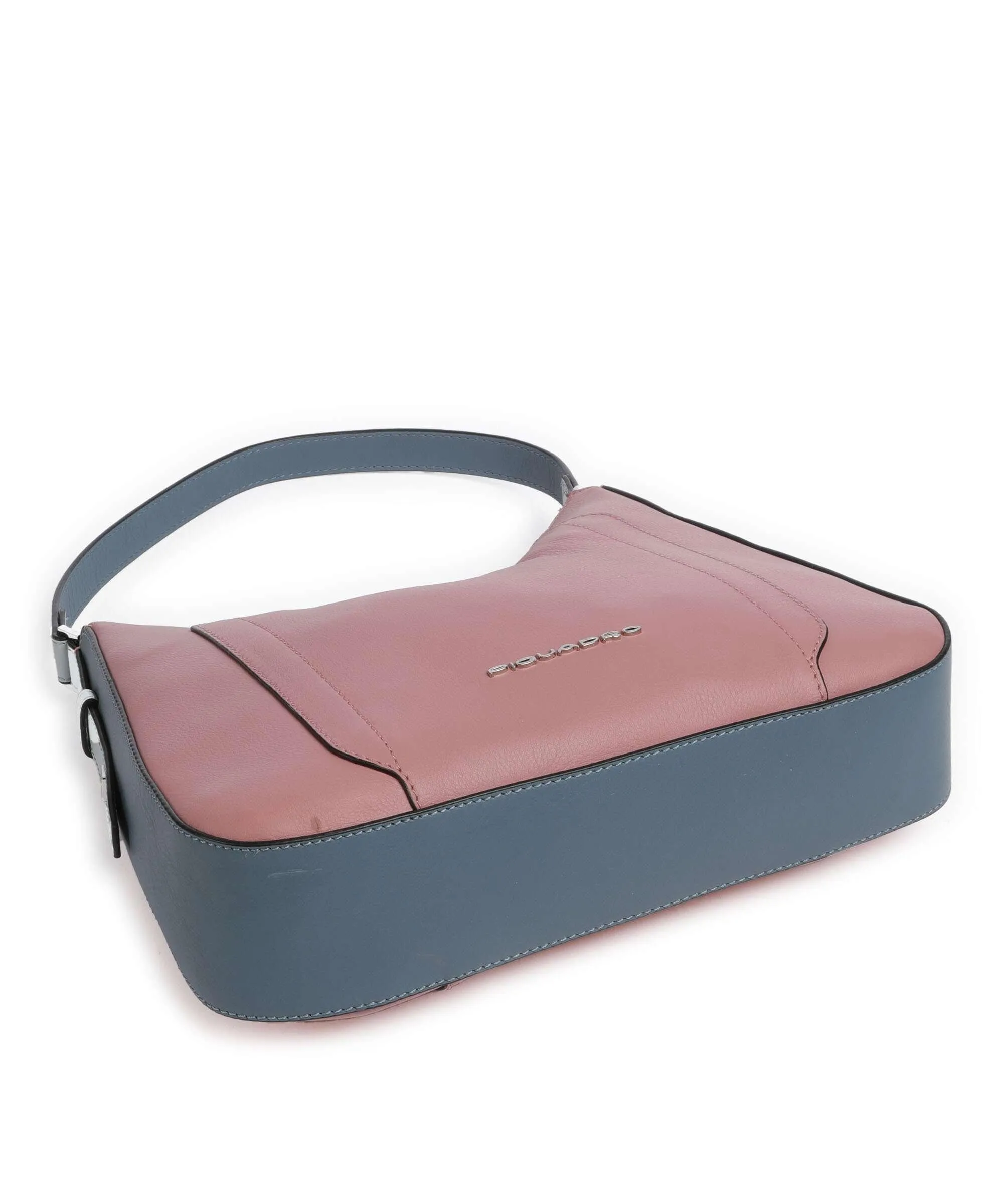  Piquadro Circle Borsa a spalla pelle di vacchetta finemente grana rosa  