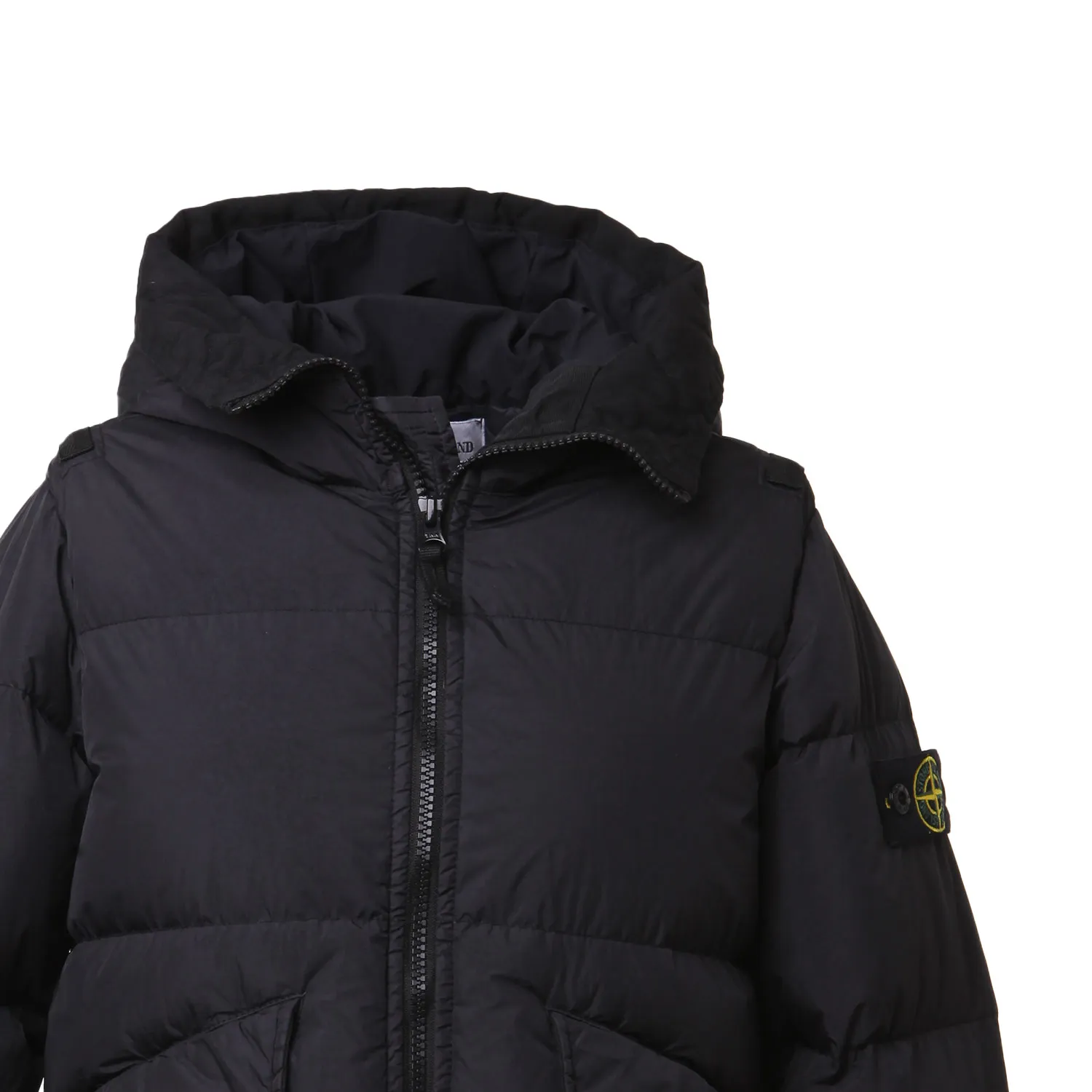Piumino Crinckle Trapuntato Stone Island Nero