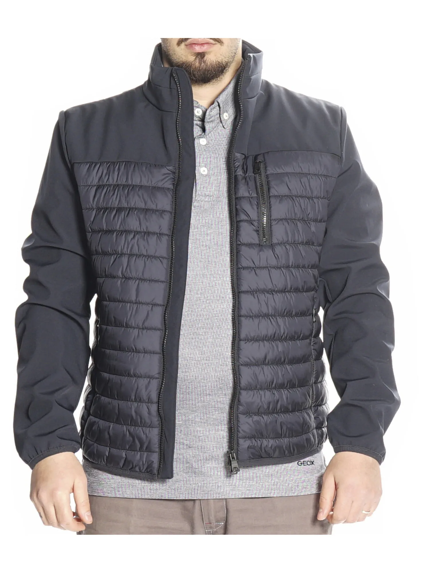 Piumino Geox Sapienza da uomo blu