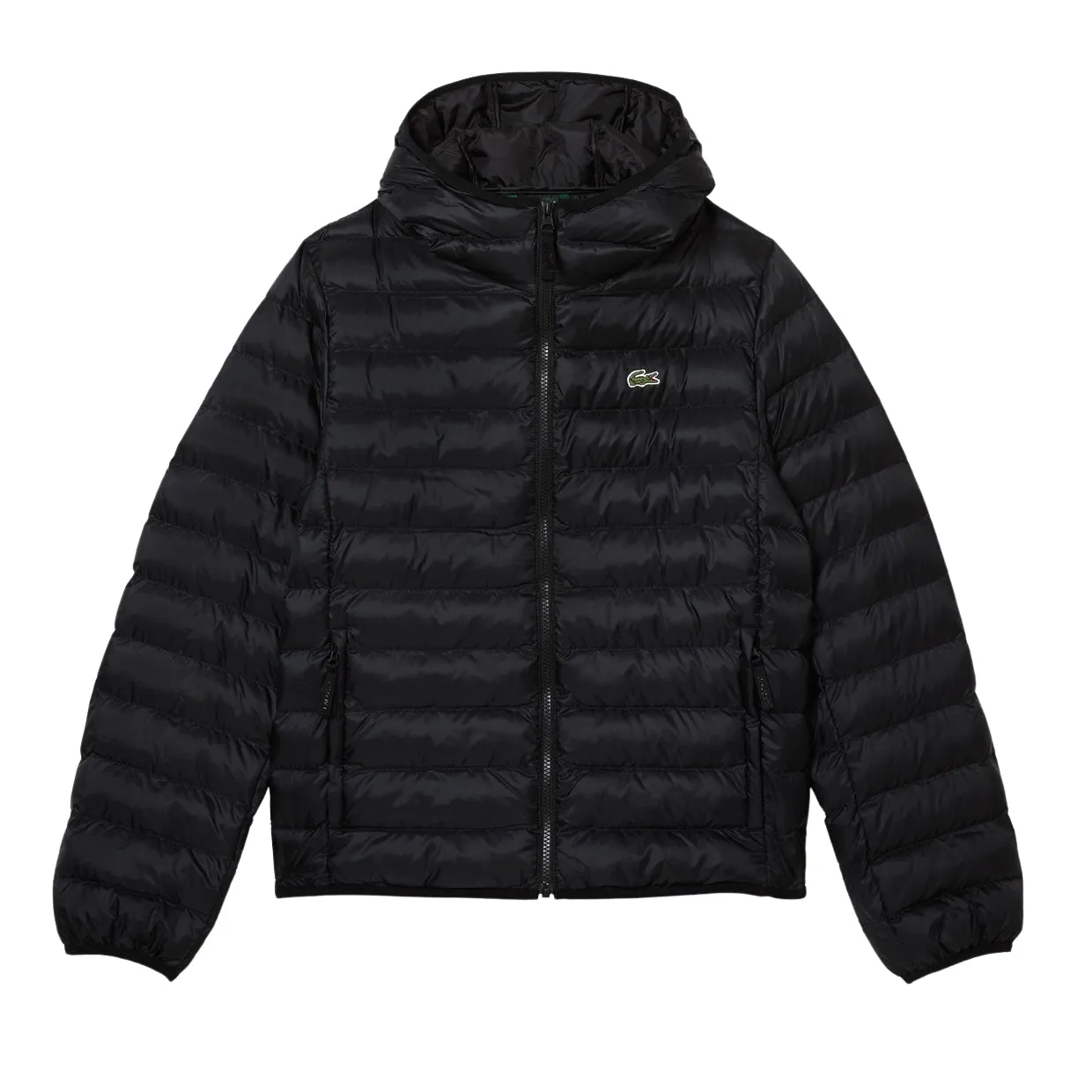 Piumino Uomo Lacoste Cappuccio Imbottito Nero
