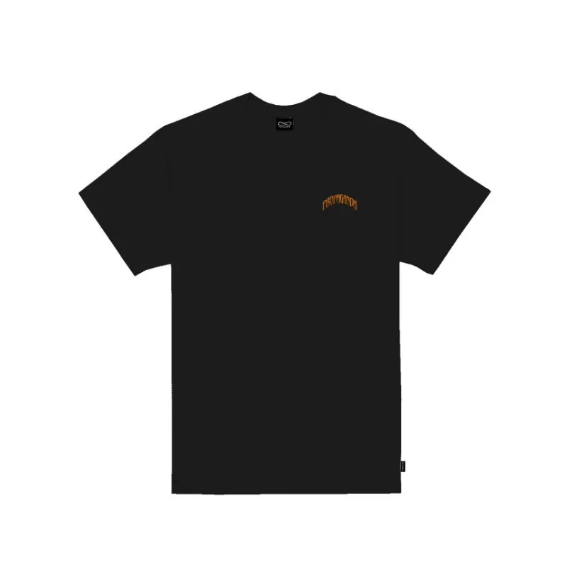Propaganda T-Shirt M/M 100% Cotone Triangle Cobrahm Nero Uomo