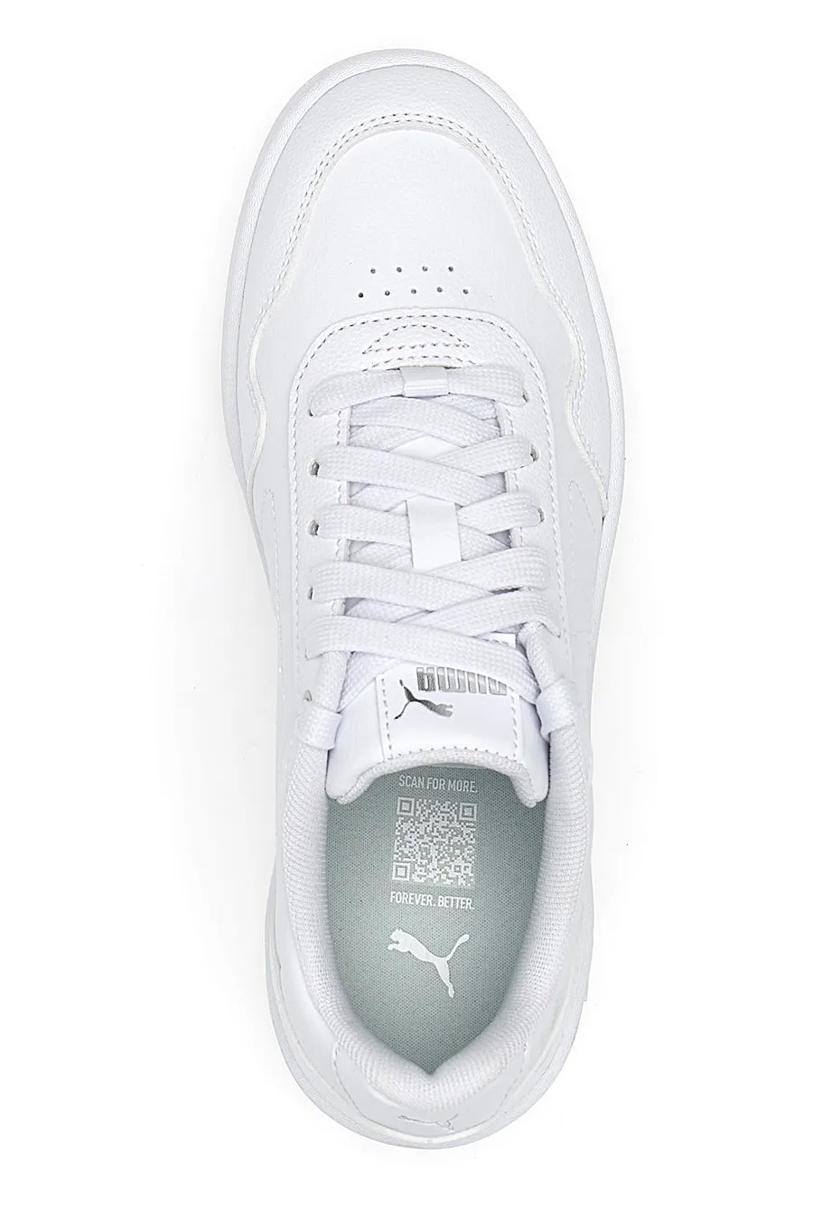   PUMA Sneakers Bianche con Lacci Puma Court Classy