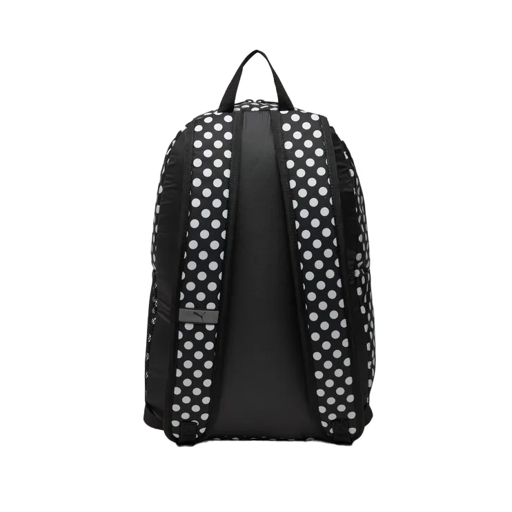 Puma zaino multiuso Phase 079948-08 a pois nero bianco-rosa-bianco