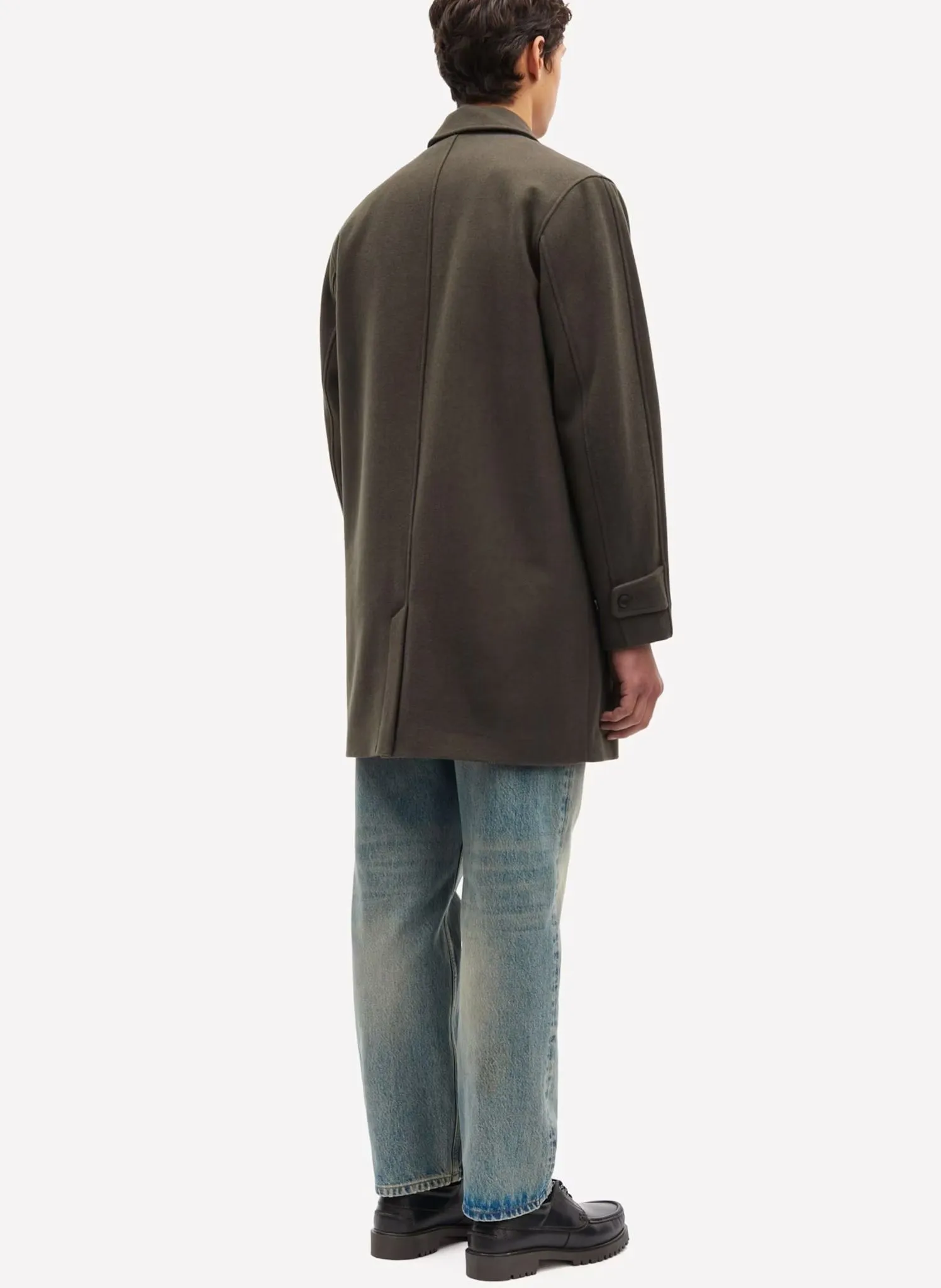  SAMSOE SAMSOE   SALABBY - Cappotto collo classico in misto lana | Verde