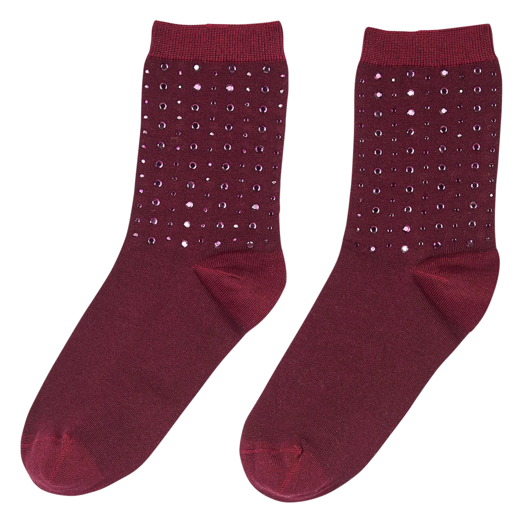  SANDRO   Calze con strass in misto cotone | Rosso
