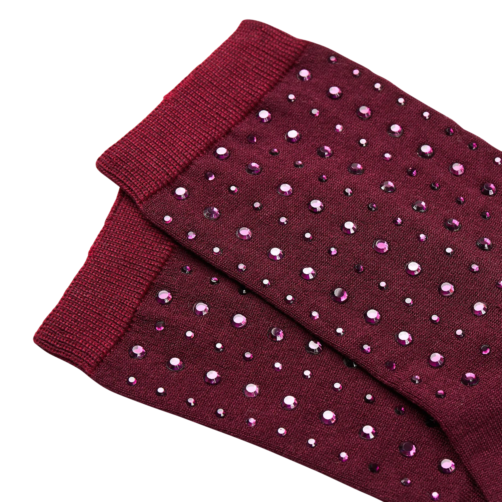  SANDRO   Calze con strass in misto cotone | Rosso