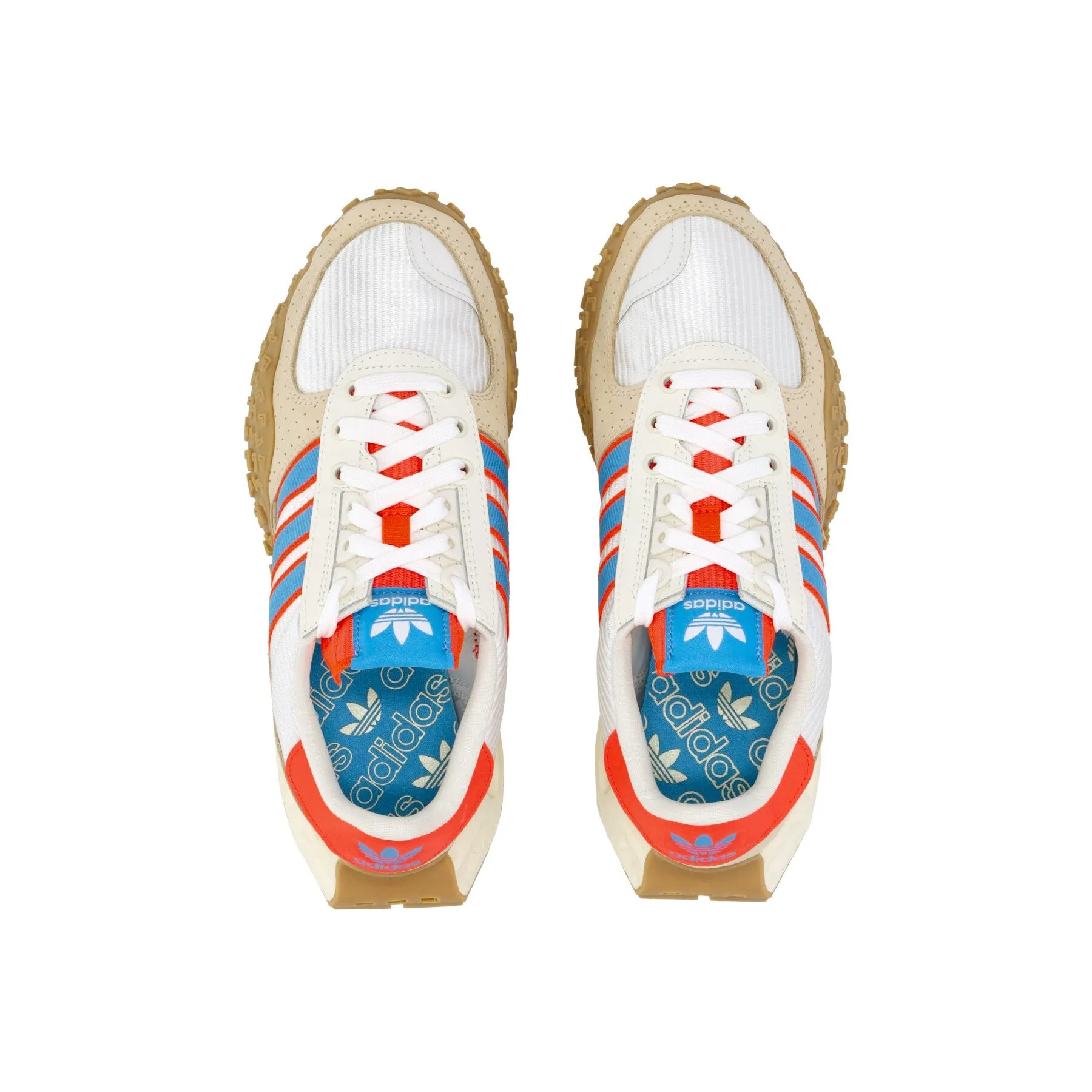 Scarpa Bassa Uomo Retropy E5 W.r.p. Crystal White/pulse Blue/solar Red