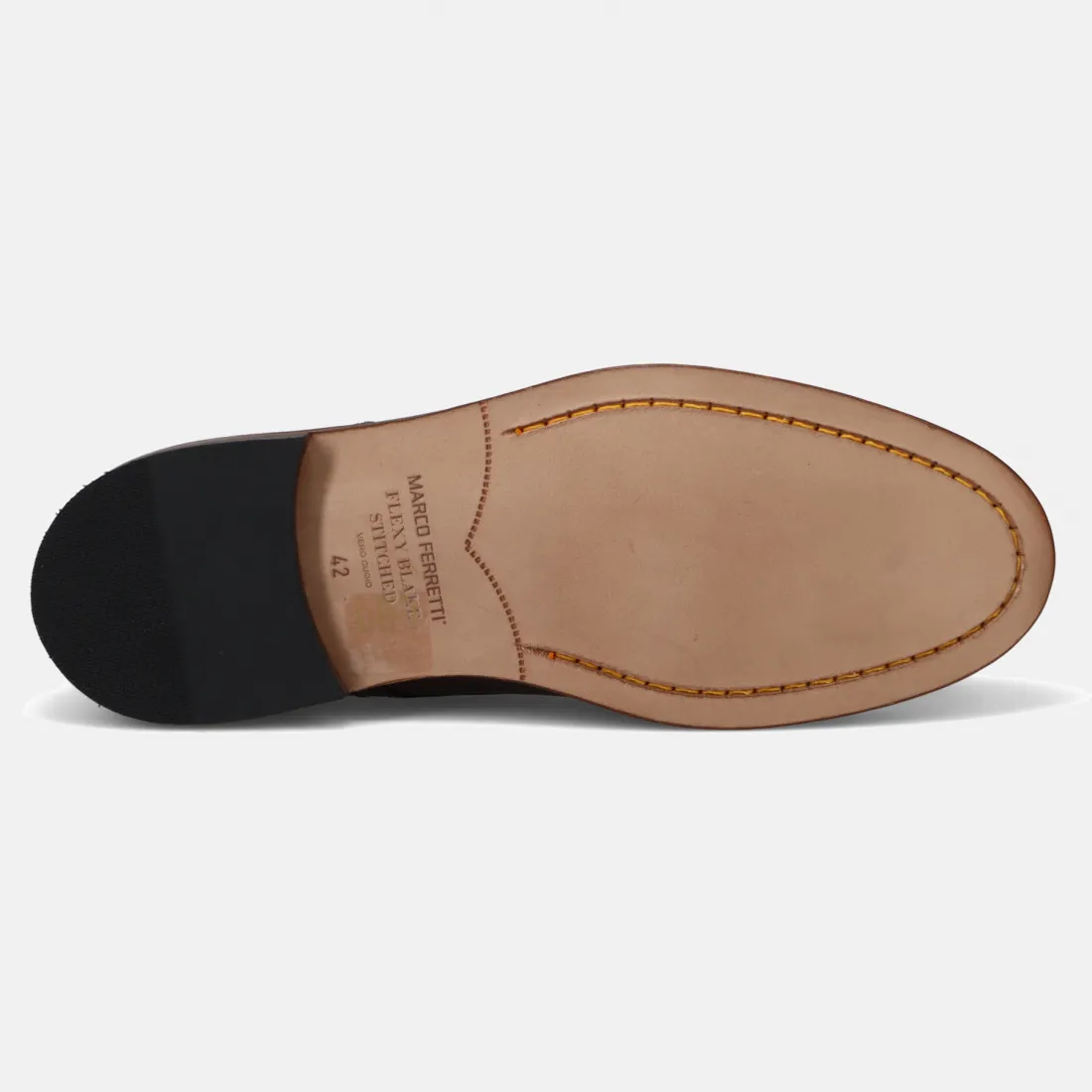 Scarpa derby da uomo stringata Marco Ferretti marrone in pelle