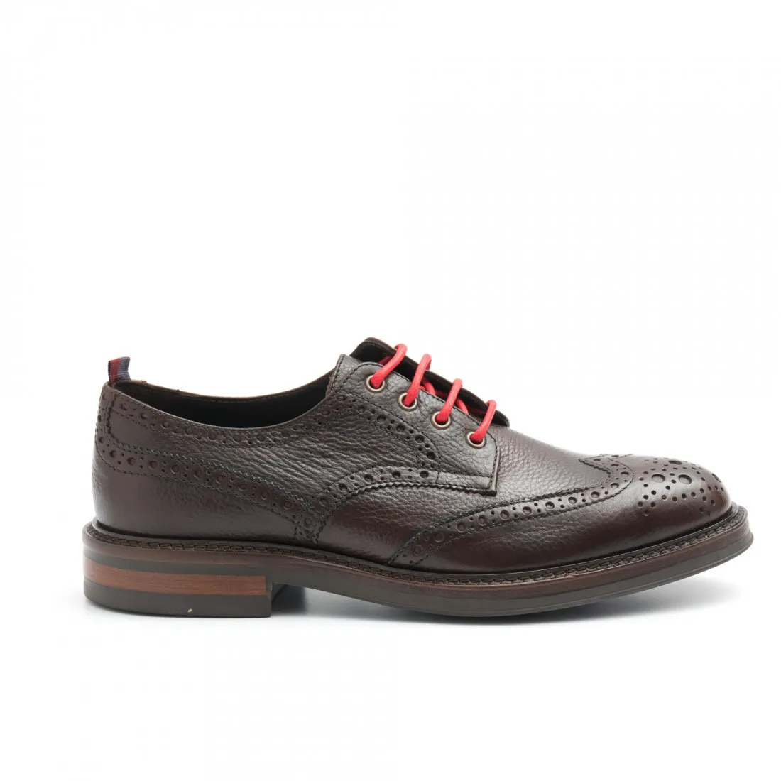 Scarpa derby Marco Ferretti in pelle testa di moro