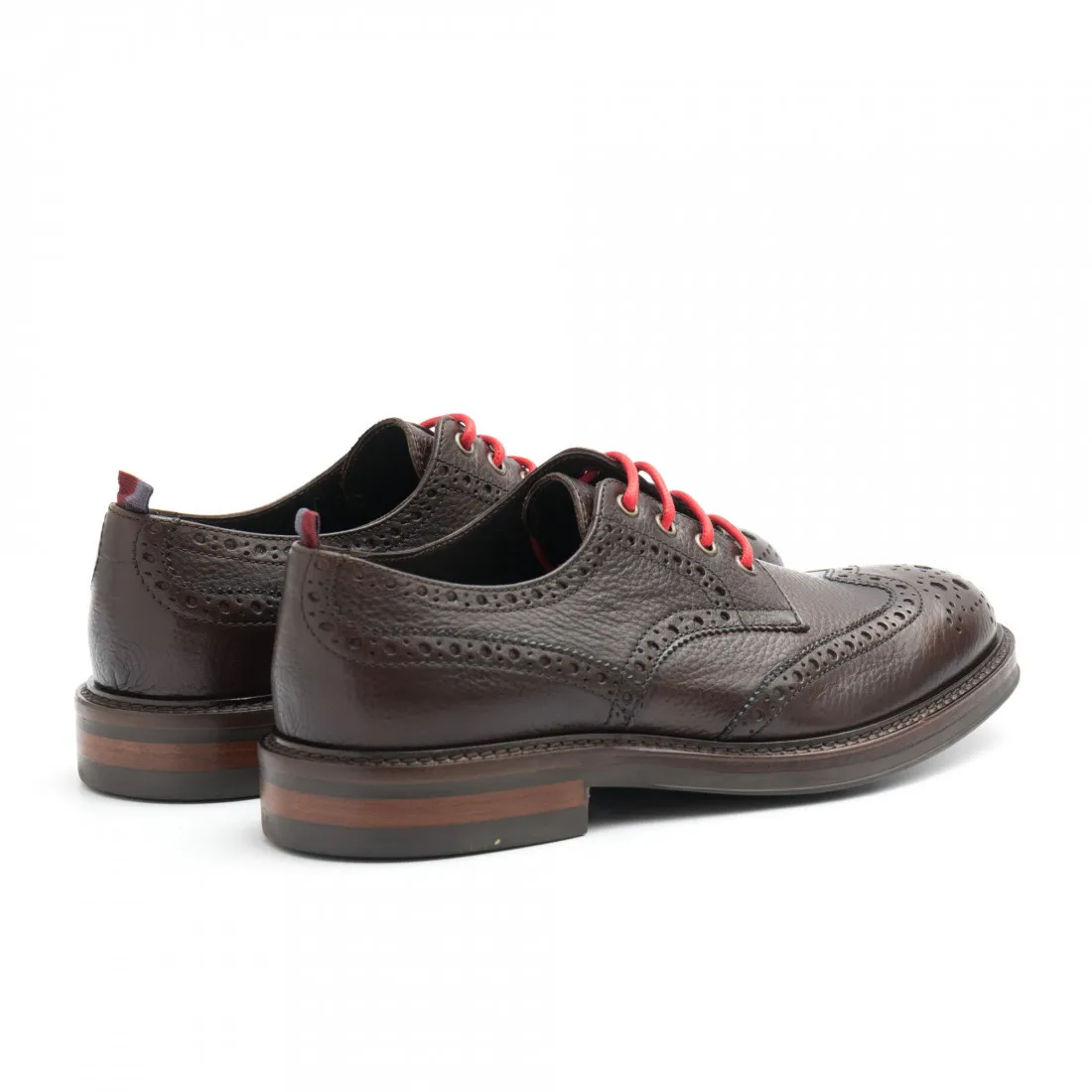 Scarpa derby Marco Ferretti in pelle testa di moro