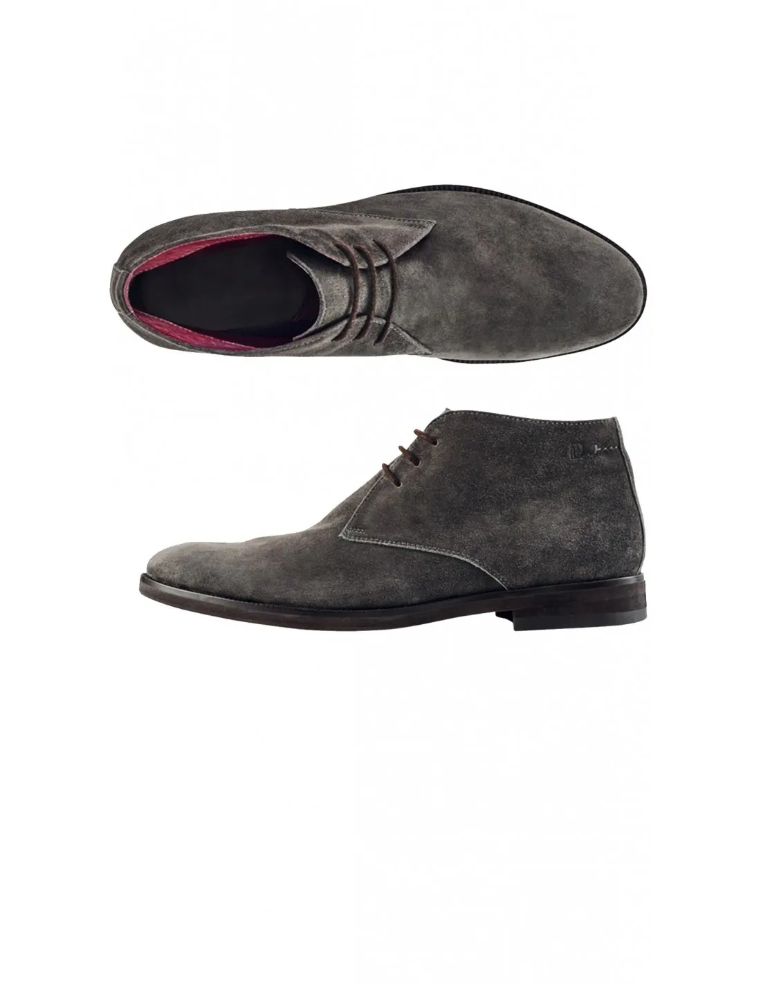 Scarpa polacco camoscio fondo gomma antiscivolo