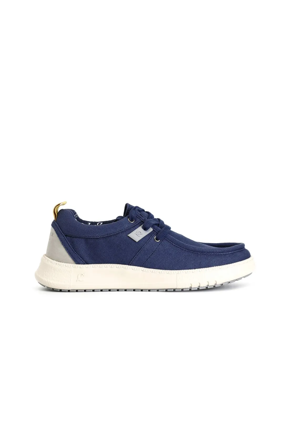 scarpe allacciate in tessuto blu