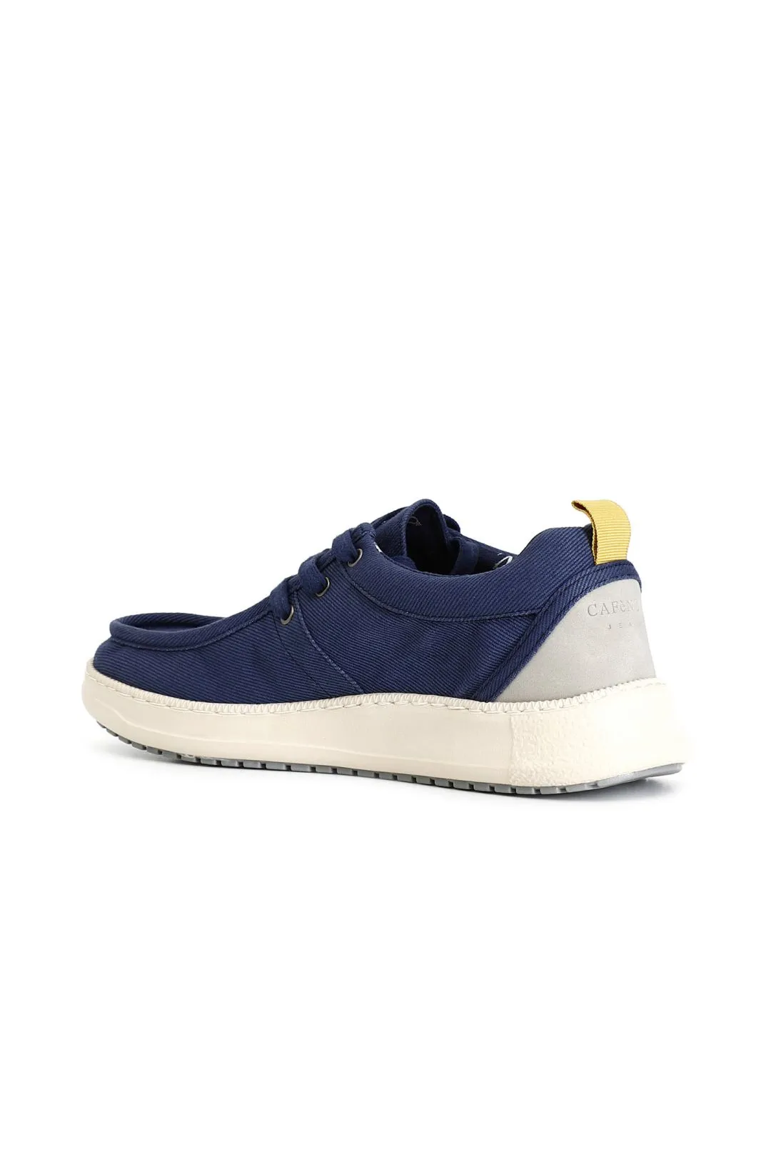 scarpe allacciate in tessuto blu