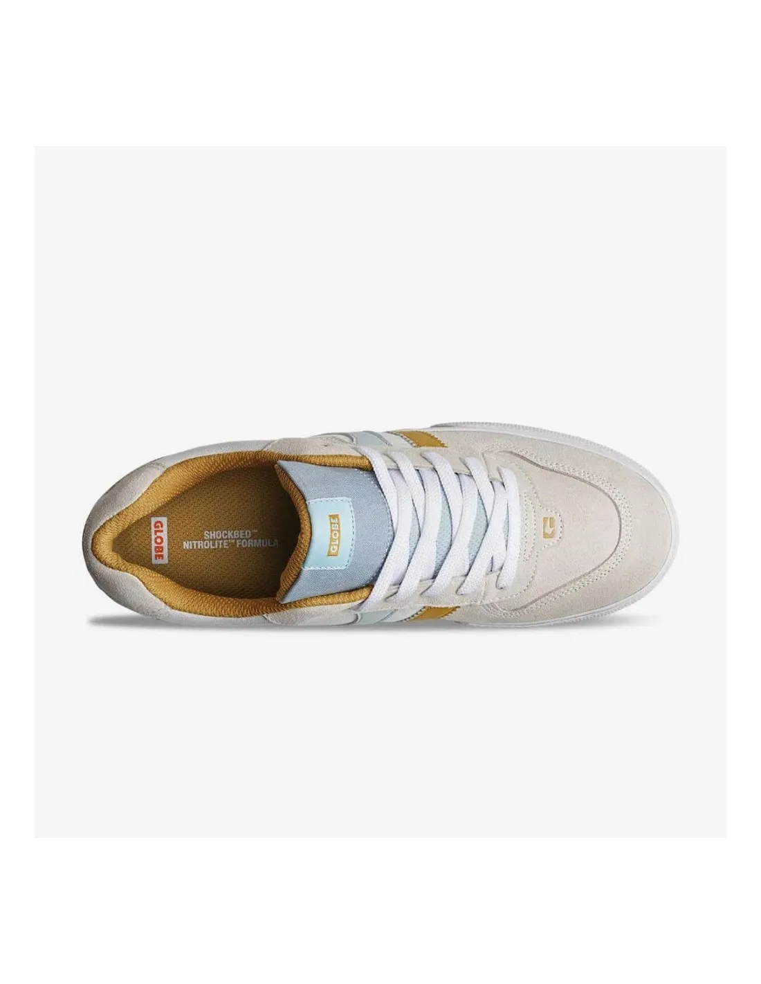 Scarpe da skate Globe Encore-2 Bianche / Senape / Vapore