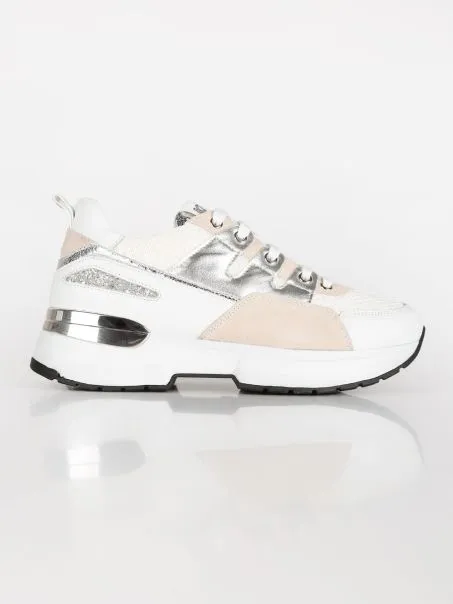 Scarpe Donna Keys Bianco Beige
