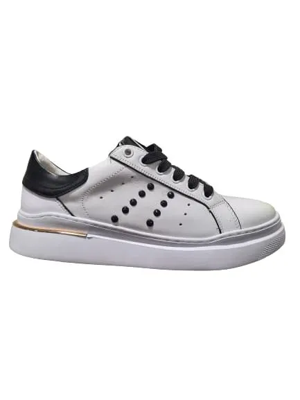 Scarpe Donna Keys Bianco Nero