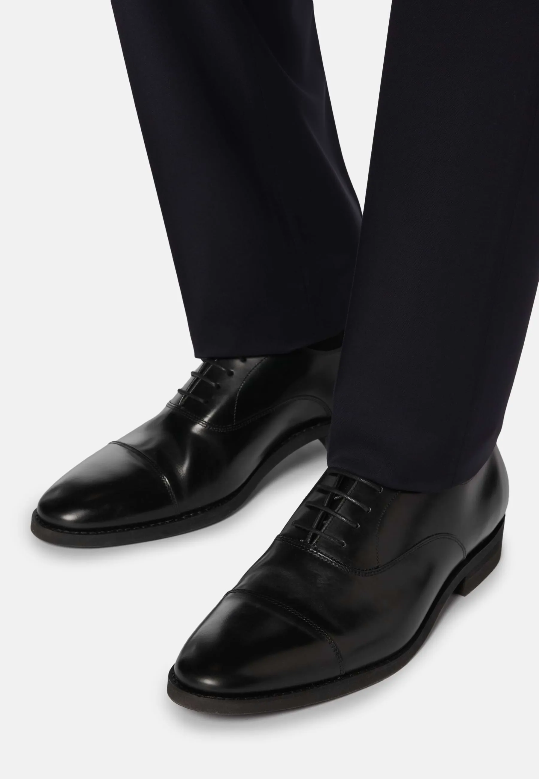 Scarpe Oxford In Pelle