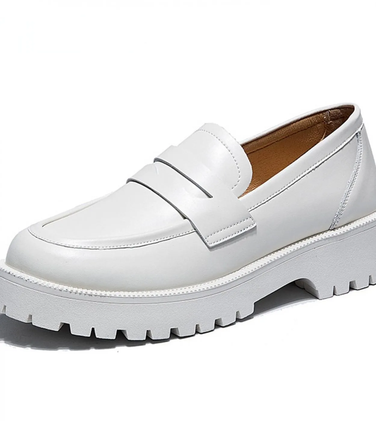 Scarpe primavera estate donna stile britannico 2022 nuovi mocassini casual stile college con suola spessa scarpe moda in vera pe