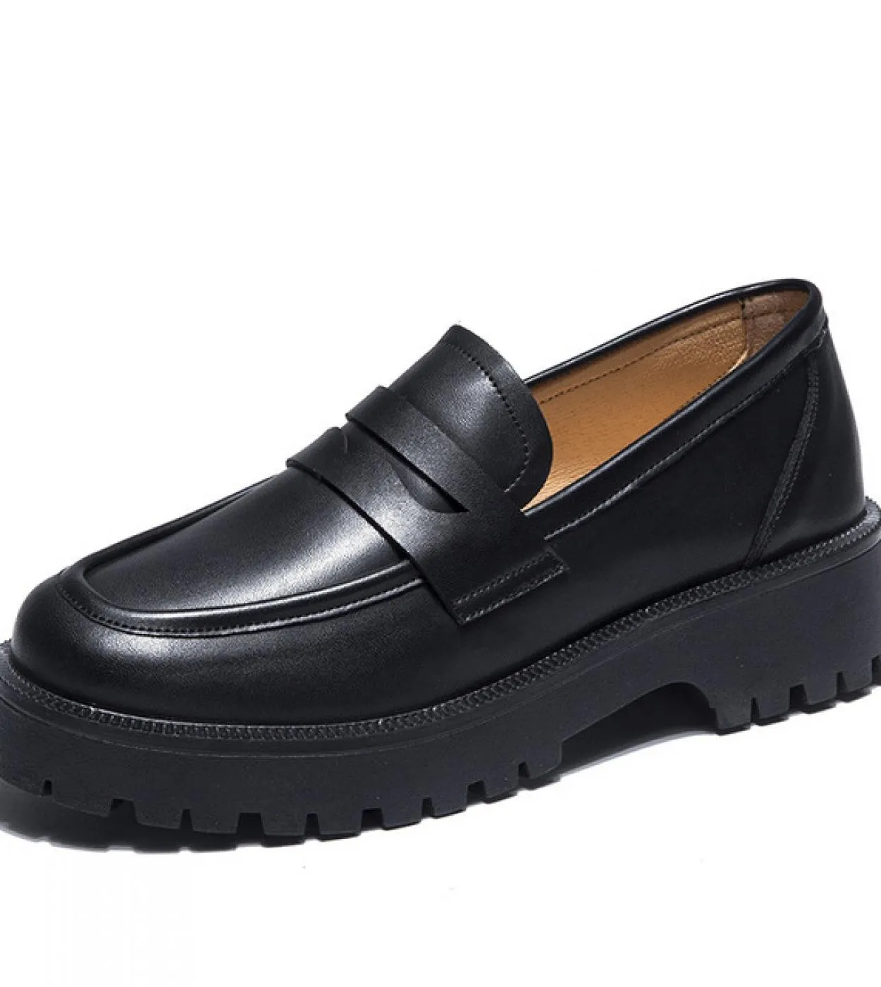 Scarpe primavera estate donna stile britannico 2022 nuovi mocassini casual stile college con suola spessa scarpe moda in vera pe