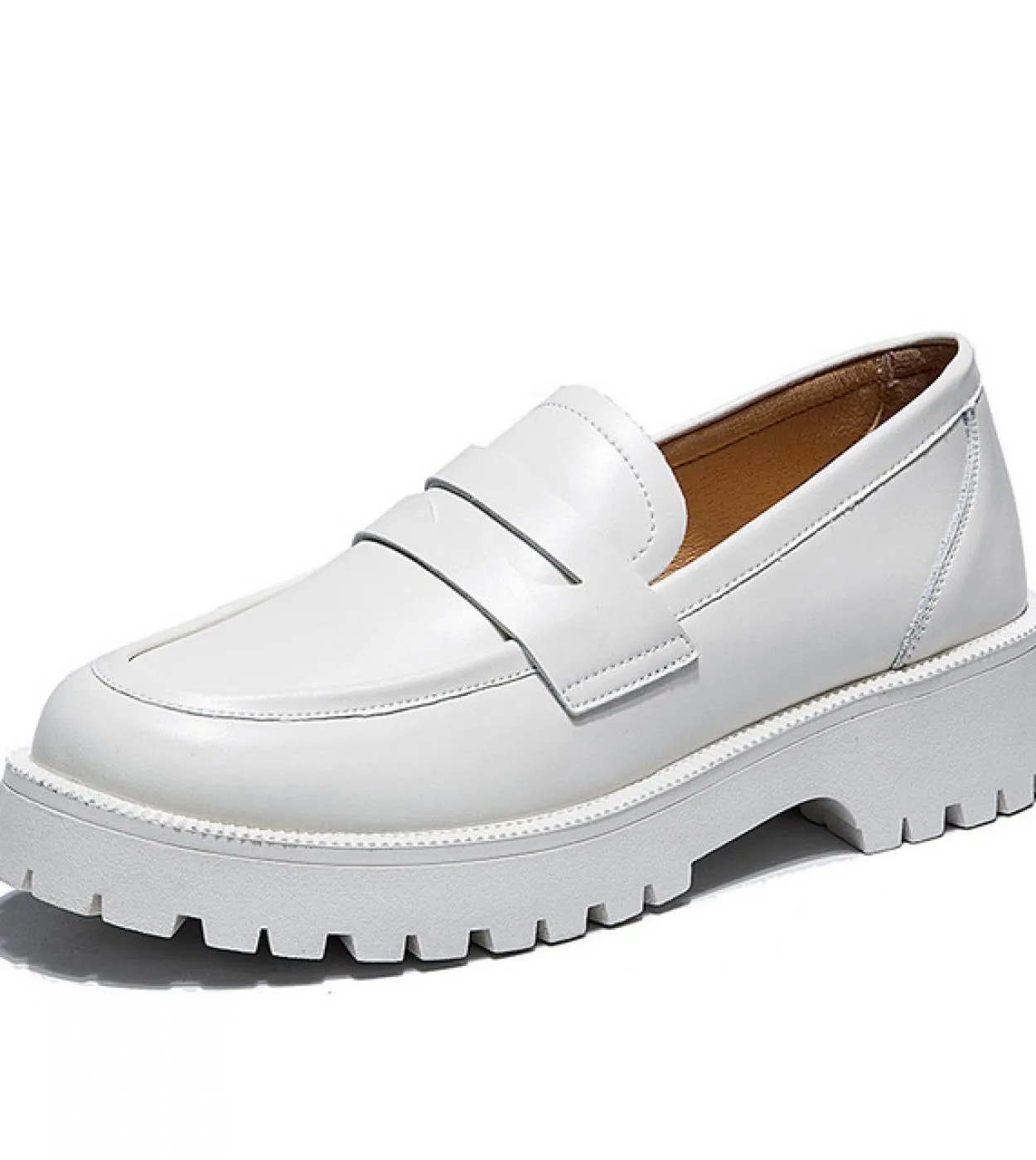 Scarpe primavera estate donna stile britannico 2022 nuovi mocassini casual stile college con suola spessa scarpe moda in vera pe