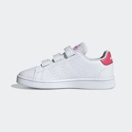 Scarpe Ragazza Adidas Original J EF0221 Advantage C Bianco