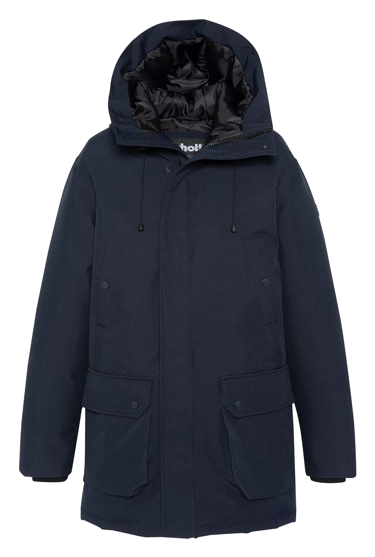  SCHOTT   Cappotto a collo alto con cappuccio | Blu