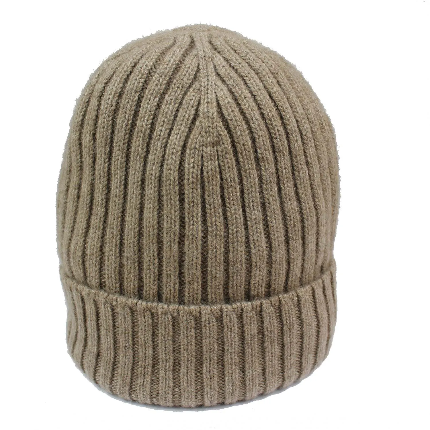 Sciarpa maglia lana e cashmere colore tortora