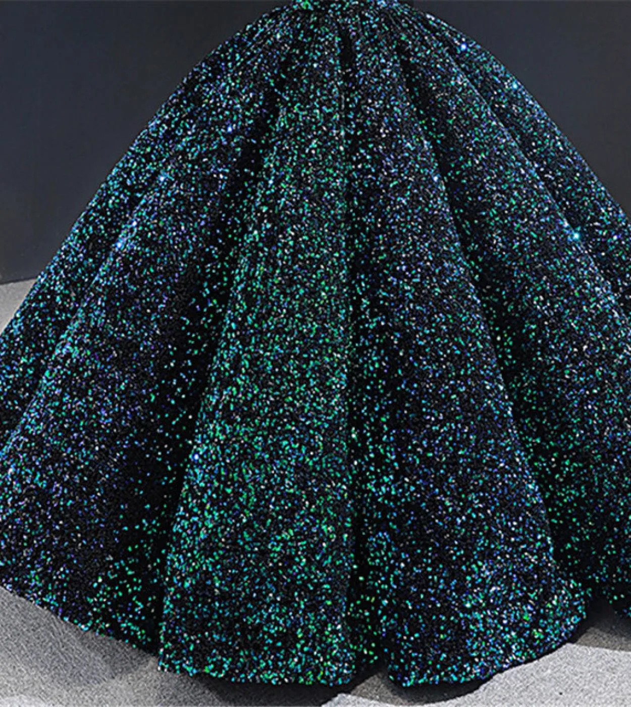 Serene Hill Indigo Blue Gold Abiti da sposa di lusso con paillettes maniche lunghe Abito da sposa Plus Size Donna Ha2466 Custom