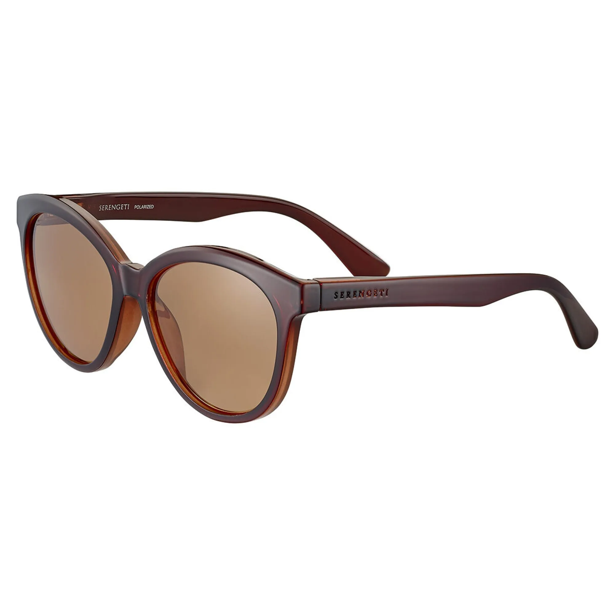   Serengeti ENDEE - SS573002 Spray Marrone Lucido Su Base Nude Lattiginosa | Occhiale Da Sole Donna 