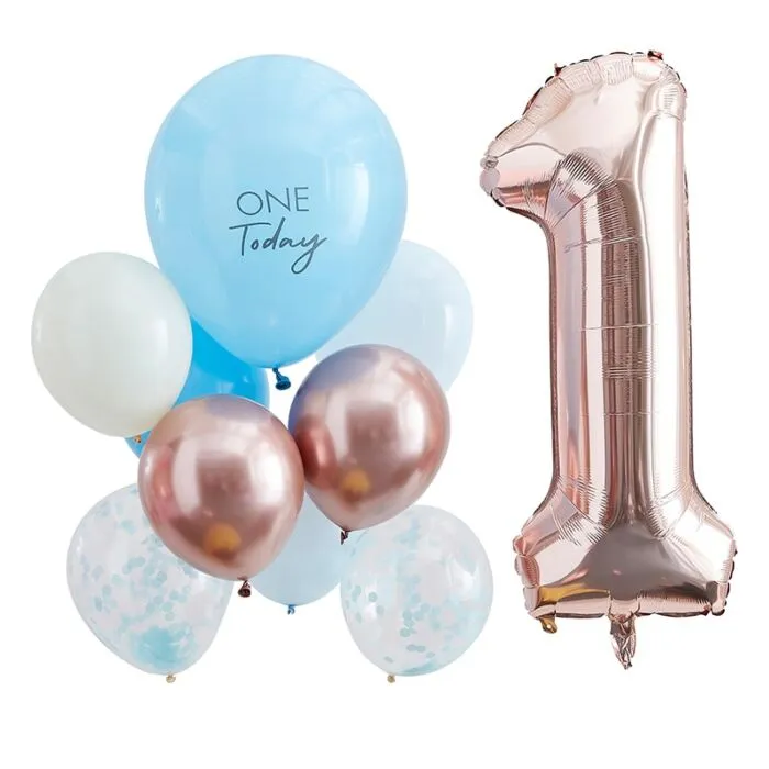 Set di palloncini One Today blu