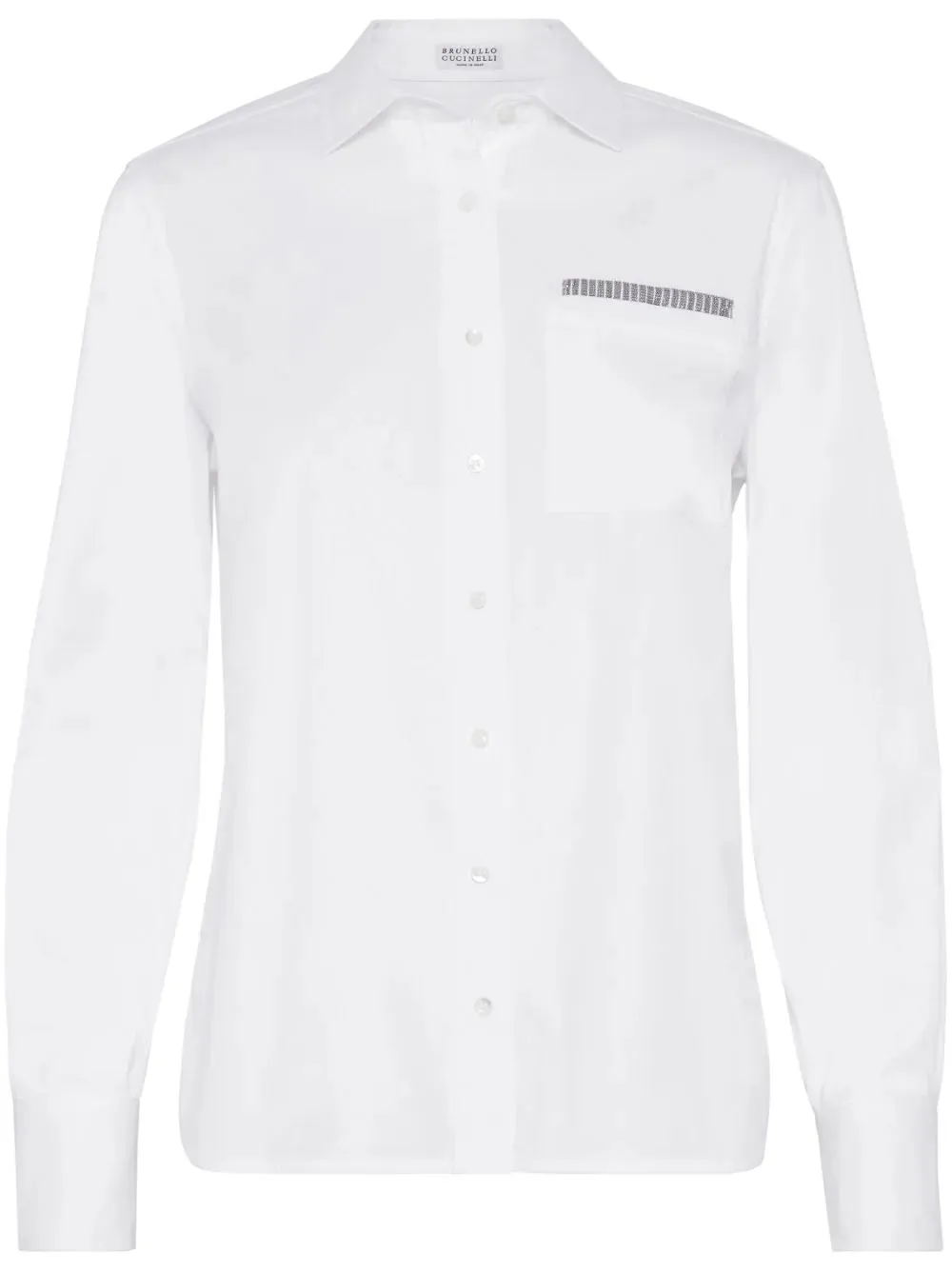 Shirt Brunello Cucinelli con dettaglio monili