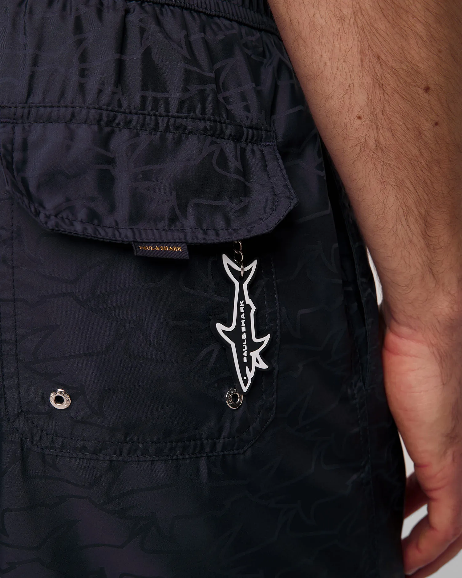 Shorts da bagno blu scuro da uomo Paul&Shark 24415041-13