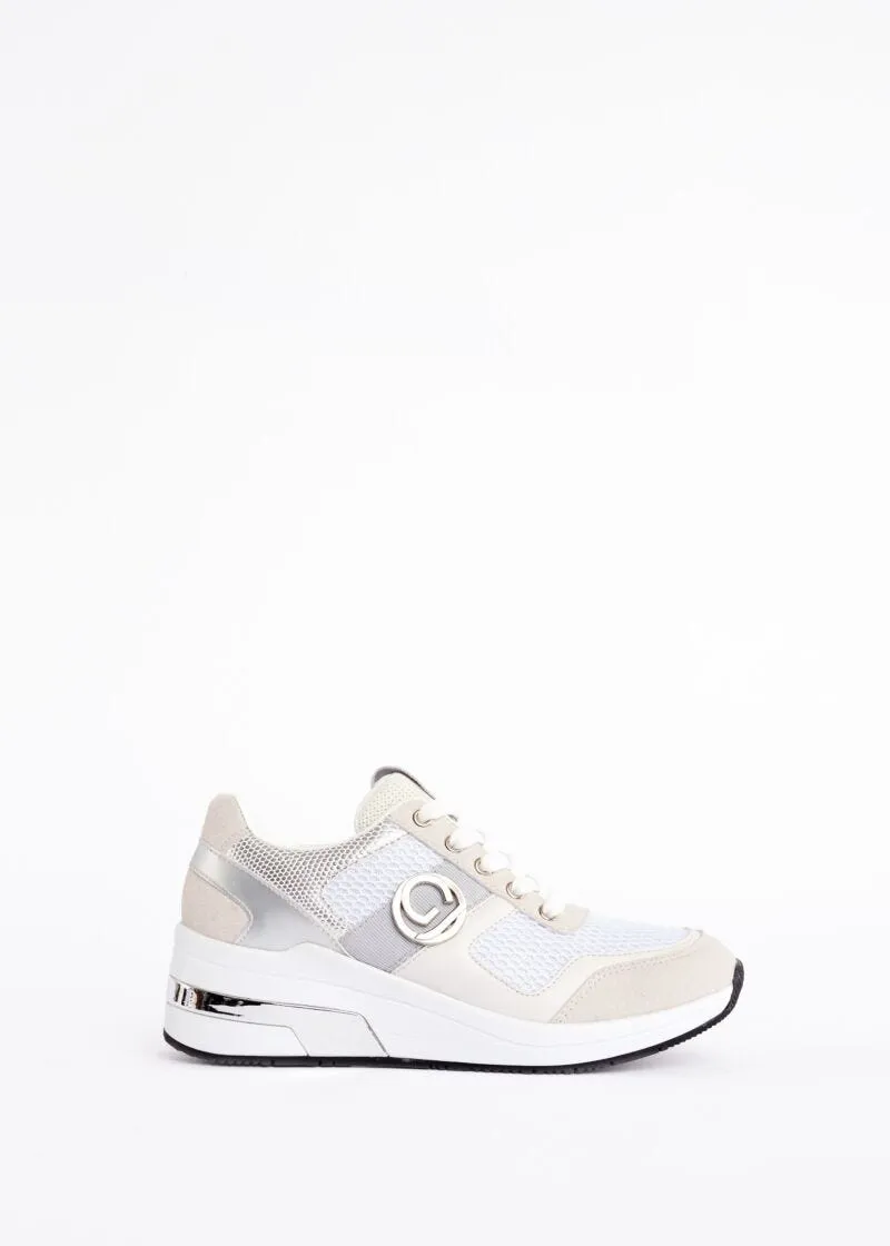 Sneaker da donna in ecopelle e nylon
