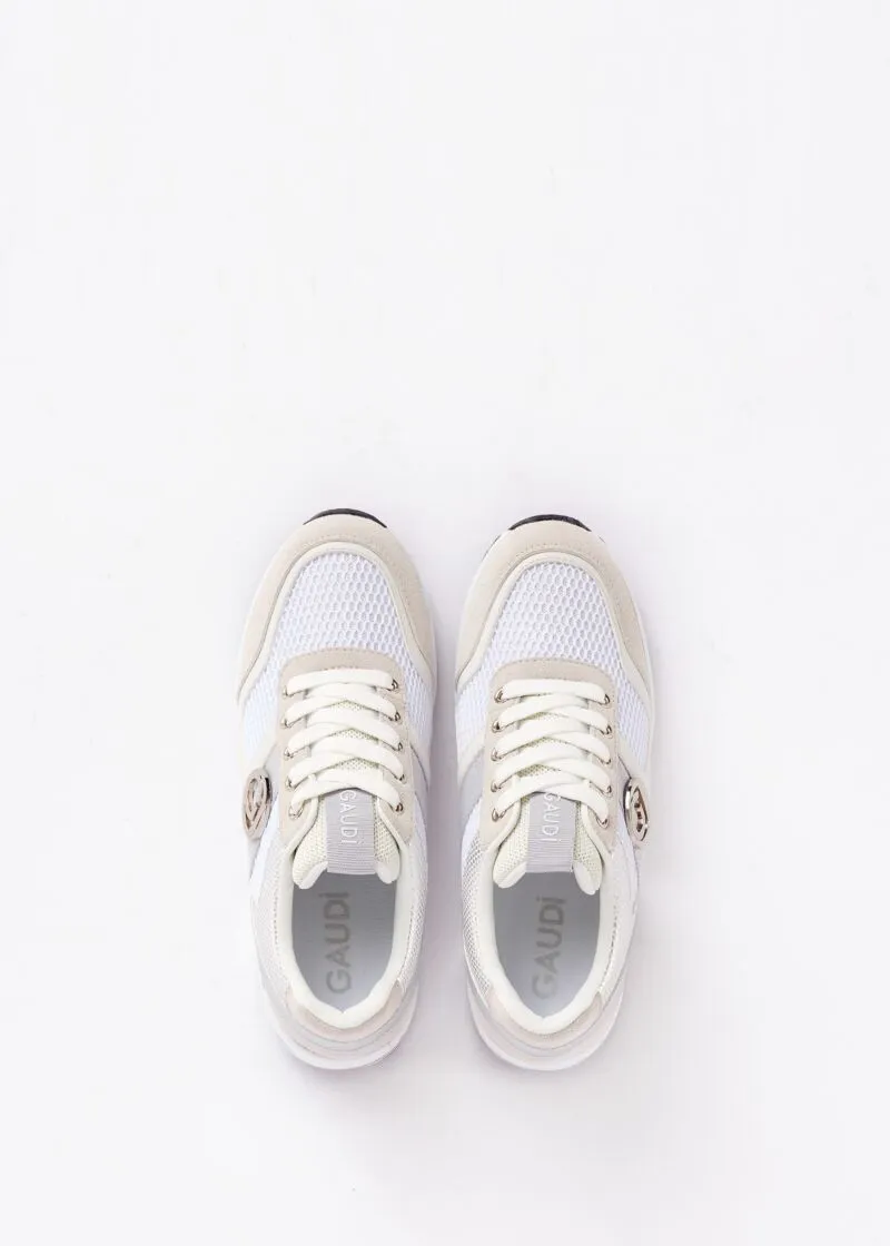 Sneaker da donna in ecopelle e nylon