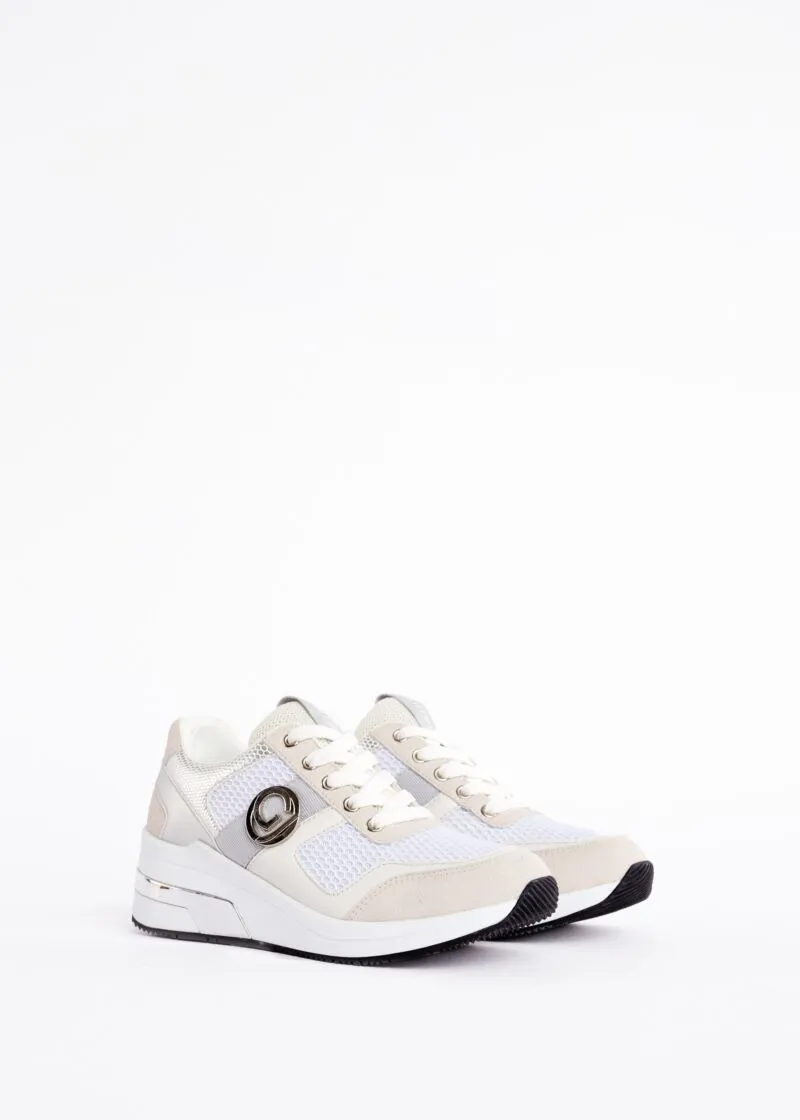 Sneaker da donna in ecopelle e nylon
