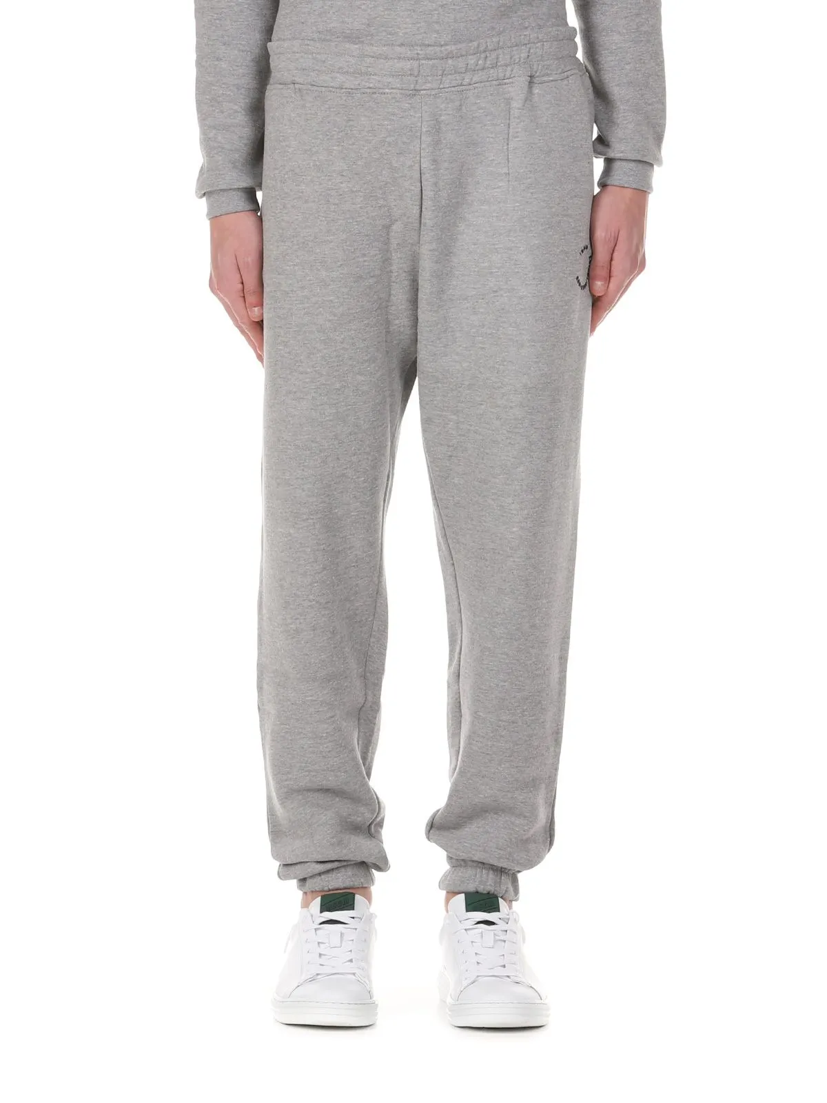SOLID   PANTALONE TUTA GRIGIO CON LOGO FRONTALE