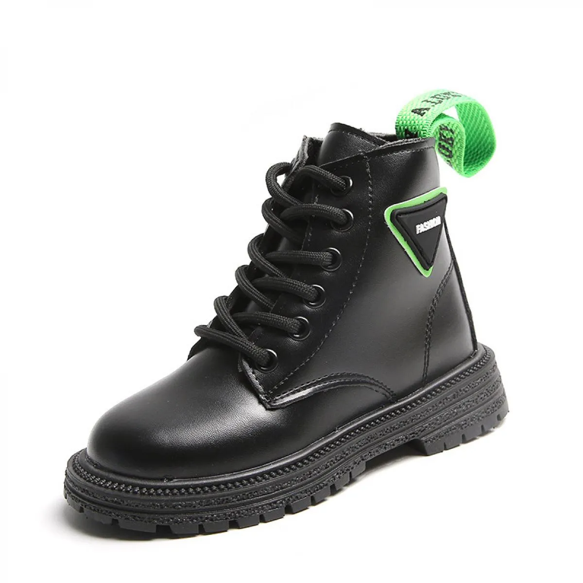 Stivaletti autunnali per bambini Stivaletti corti con cerniera laterale alla moda per bambini Piattaforma per bambini Fondo spes
