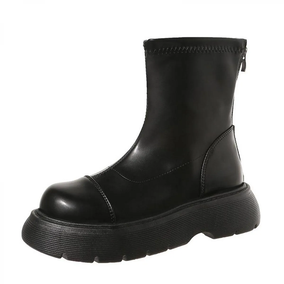Stivaletti Donna Primavera e Autunno 2022 New Net Red Fashion Cento Muffin Fondo spesso Autunno Sottile Stivaletti marea