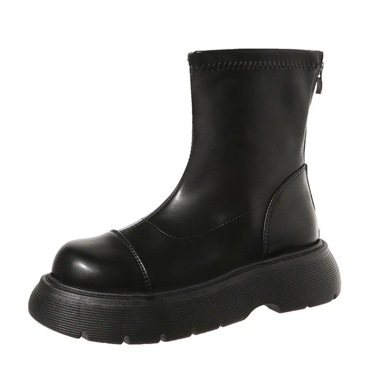 Stivaletti Donna Primavera e Autunno 2022 New Net Red Fashion Cento Muffin Fondo spesso Autunno Sottile Stivaletti marea