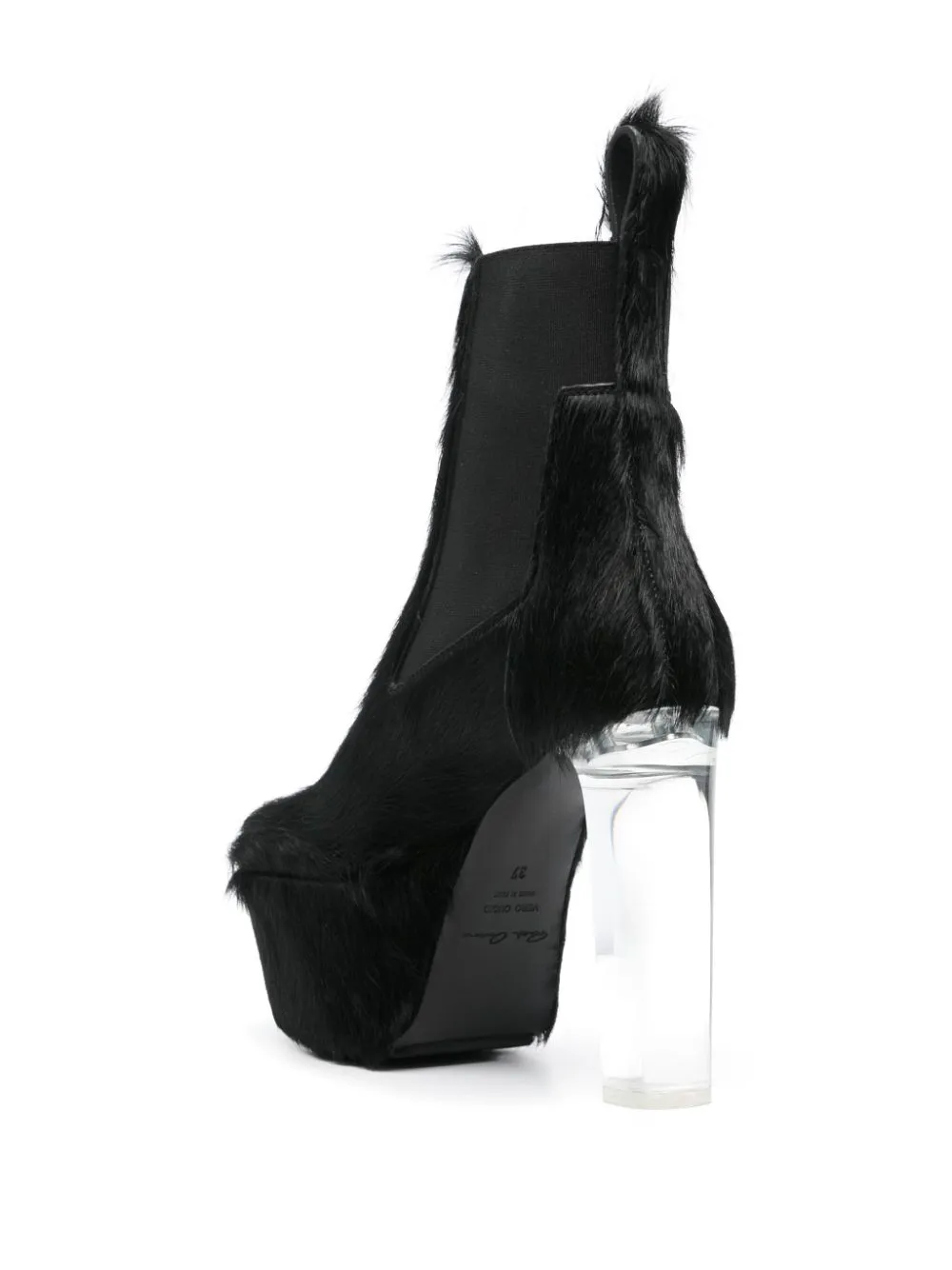 Stivaletti minimal grill beatle 130mm in nero - donna