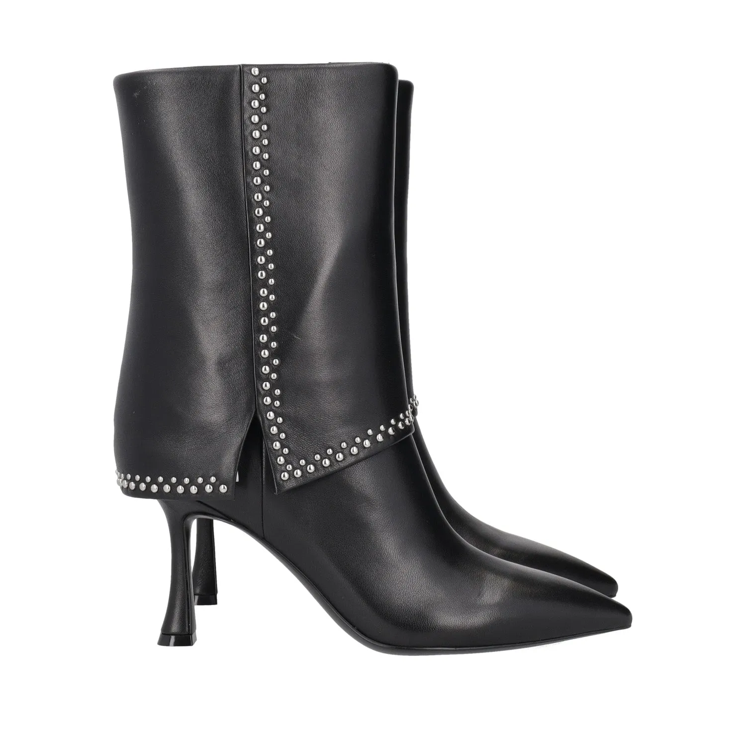     STIVALETTO ICY CON BORCHIE COLORE NERO  
