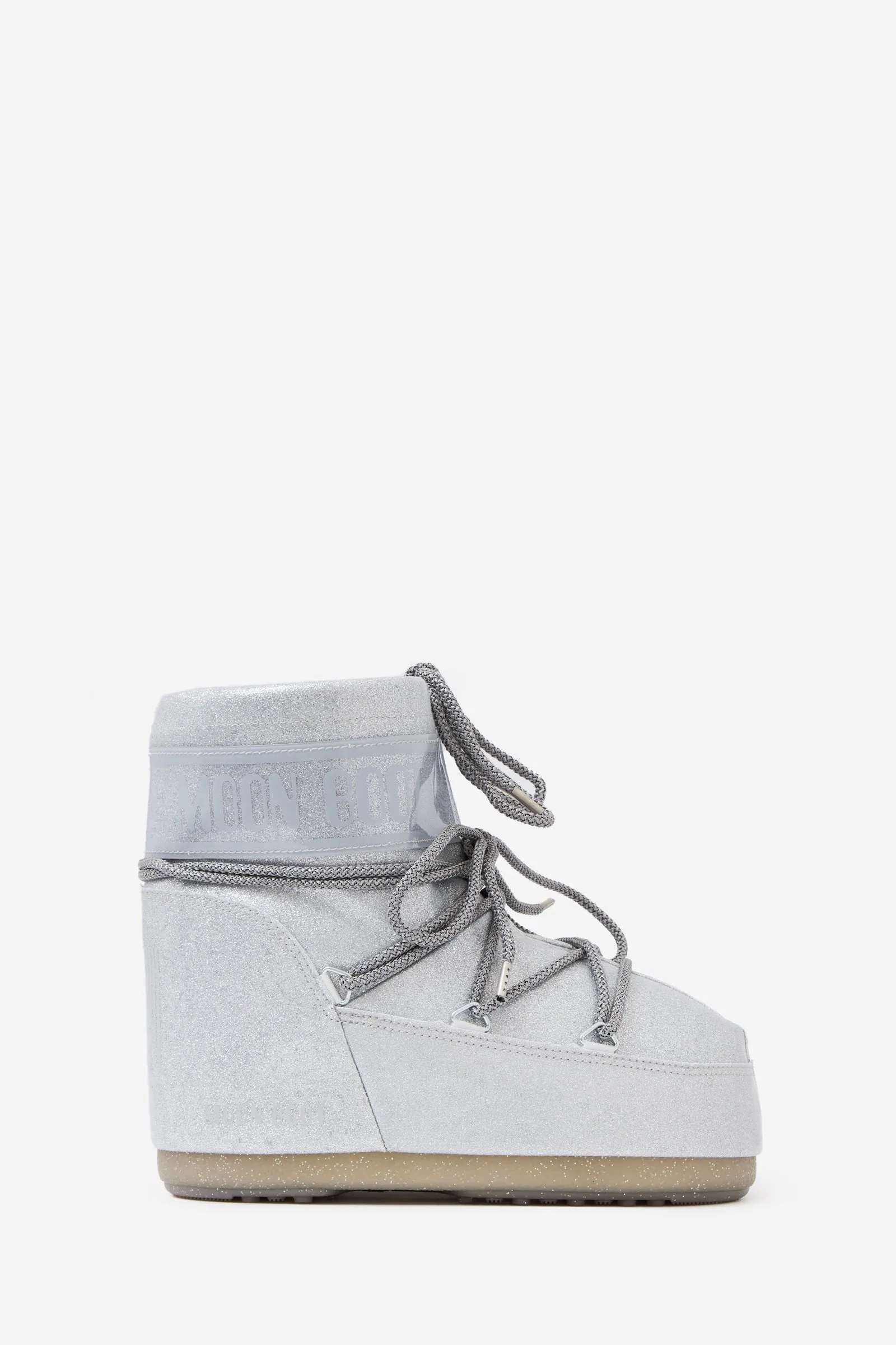 Stivali MB ICON LOW GLITTER in poliamide argento