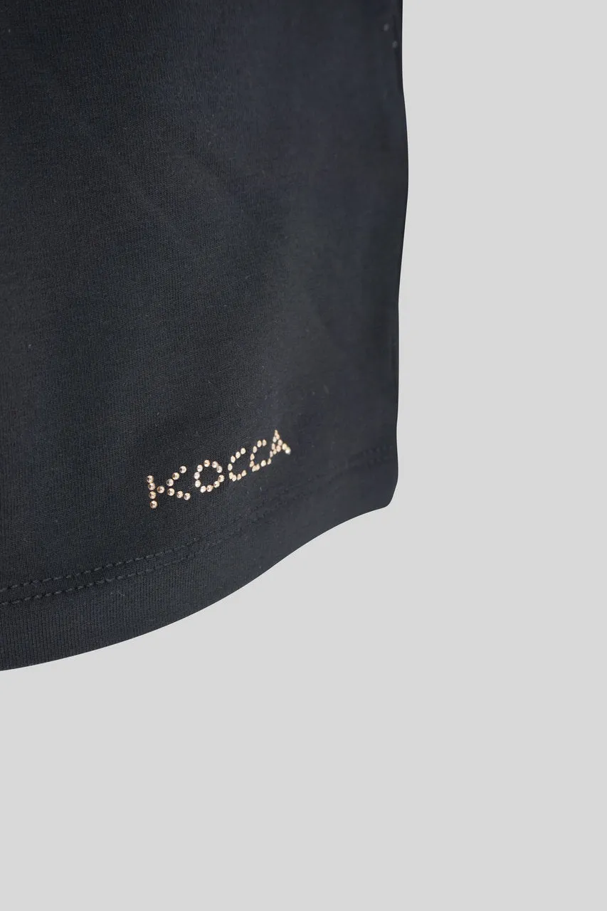 T-shirt with applications / Black