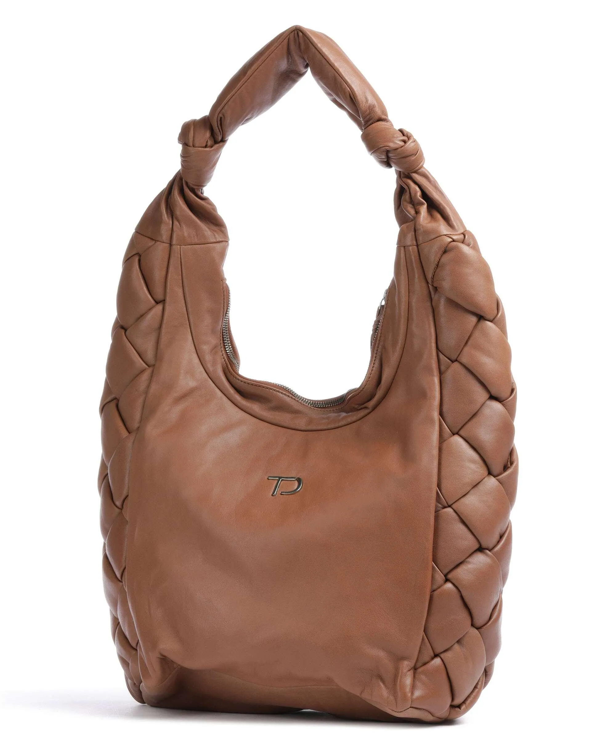  Taschendieb Wien Elisabethstrasse 1 Borsa hobo pelle di vacchetta finemente grana marrone  