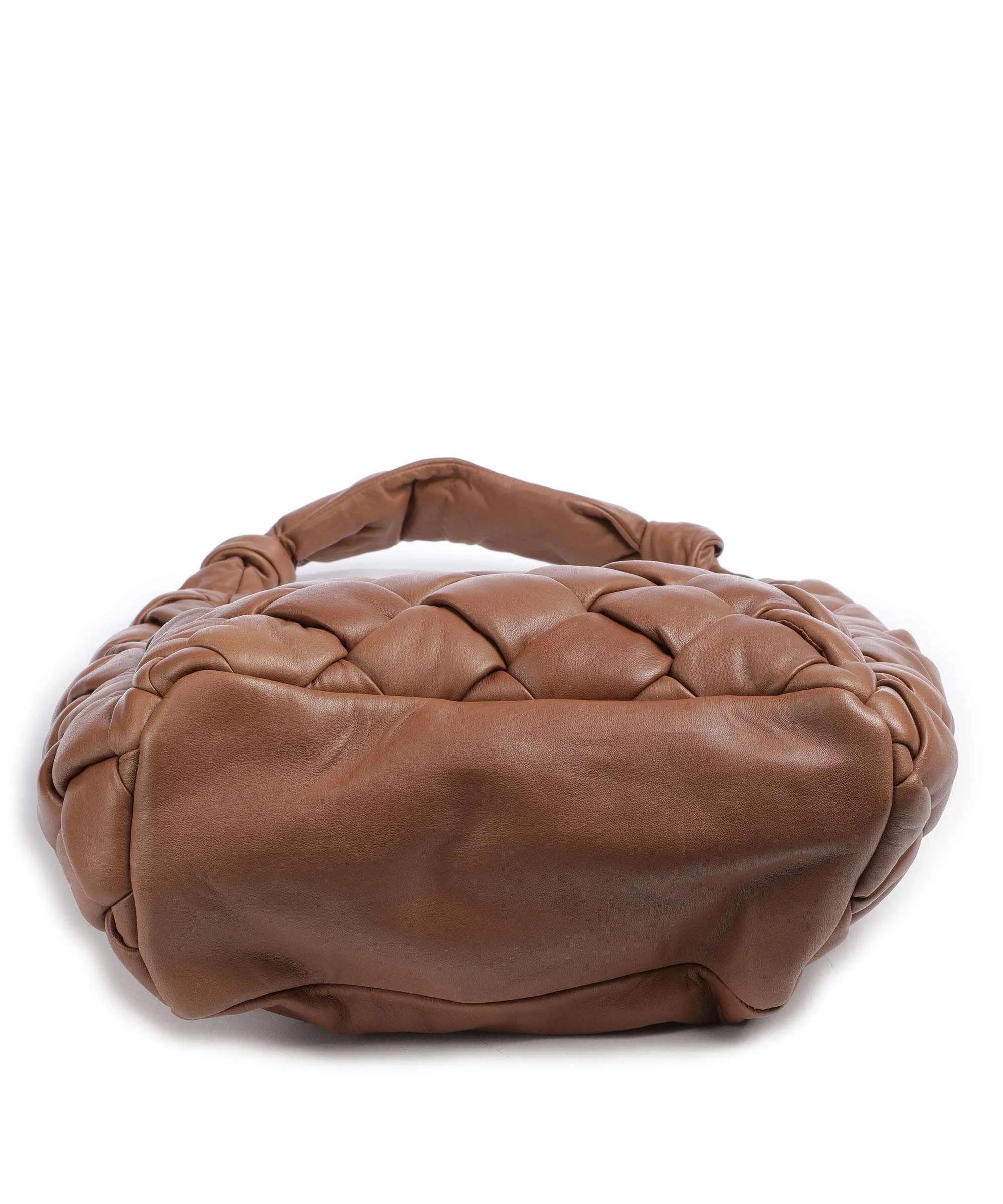  Taschendieb Wien Elisabethstrasse 1 Borsa hobo pelle di vacchetta finemente grana marrone  