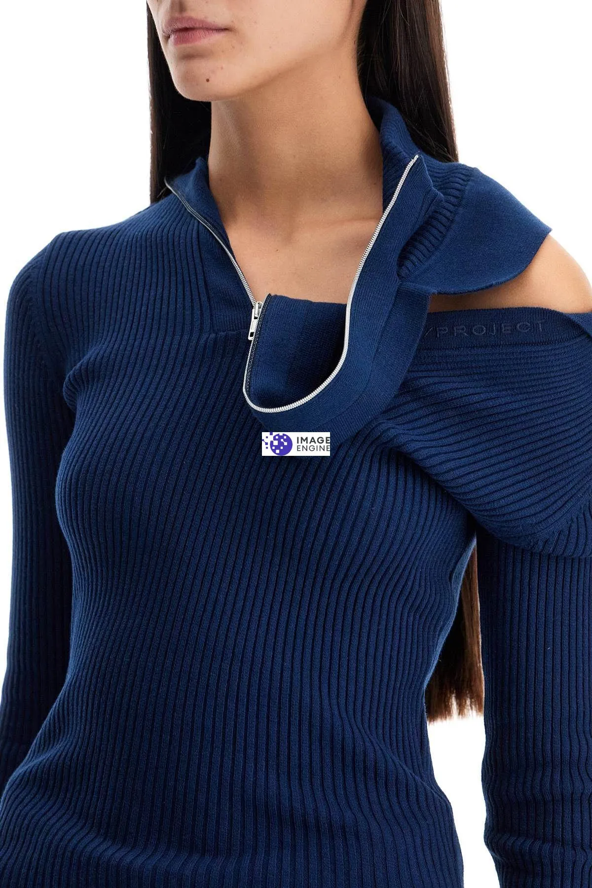 Top manica lunga pinched shoulder