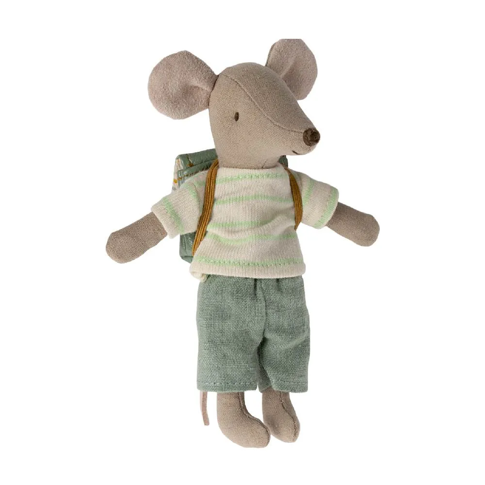 Topolino fratello maggiore con zaino