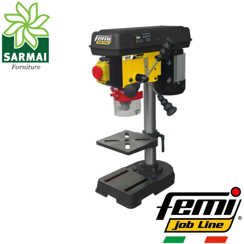Trapano a colonna professionale con display mandrino 13 mm 500W
